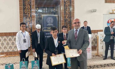 Dereceye girenler ödüllerini aldı