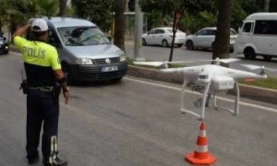 Dron denetimlerine 12 sürücü takıldı