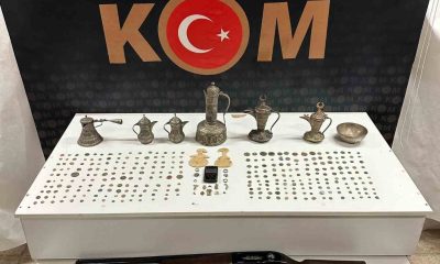 Polis ekiplerinden tarihi eser kaçakçılığına yönelik operasyon