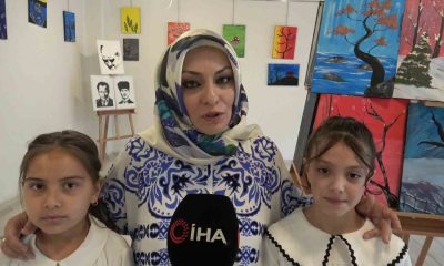 Kütahya’da ilkokul öğrencilerinden resim sergisi
