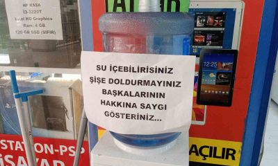 Ücretsiz kullanıma sunulan sebilden bidon doldurulması tepki çekti