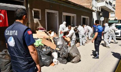 Tepebaşı’ndaki çöp ev temizlendi