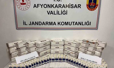 Bolvadin’de kaçak sigara operasyonu