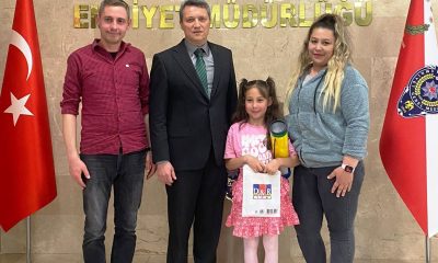 Kütahya İl Emniyet Müdürü Hakan Sıralı’nın misafiri minik İkra