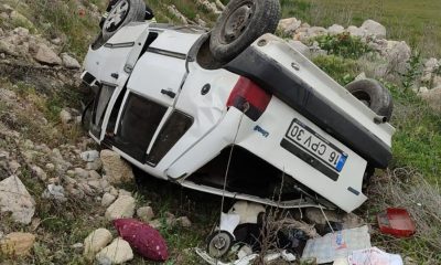 Kütahya’da otomobil takla attı: 1 yaralı