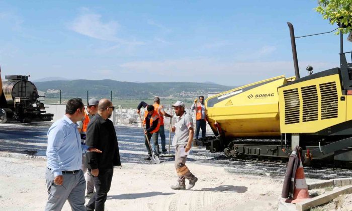 Kütahya OSB’de yol yenileme çalışmaları