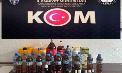 Polisten kaçak alkol operasyonu