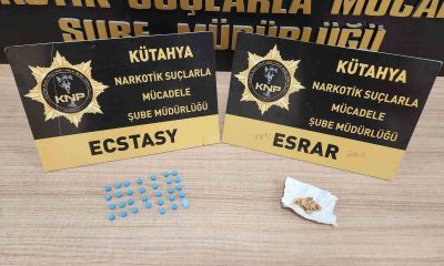 Kütahya’da bir şahsın üzerinde uyuşturucu ele geçirildi