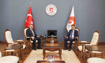 Vali Aygöl’den çiçeği burnunda Rektör Kaplancıklı’ya iade-i ziyaret