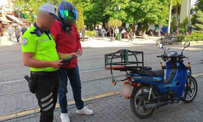 Trafiğe kapalı alanlara giren 11 motosiklet sürücüne ceza yazıldı