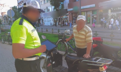 Trafiğe kapalı alana giren 17 motosiklet sürücüsüne ceza yazıldı