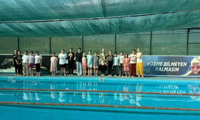 Gediz’de yüzme kursları başladı