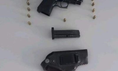 Dur ihtarına uymayan şüpheli ruhsatsız tabanca ile yakalandı