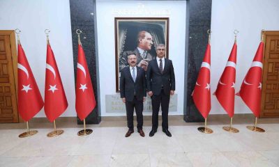 Isparta’ya atanan Ağır Ceza Mahkemesi Başkanı Tünay’dan Vali Aksoy’a veda ziyareti