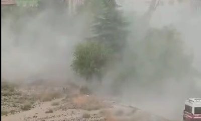 Kontrolsüz yıkımda oluşan toz bulutu tepki topladı(Video Haber)