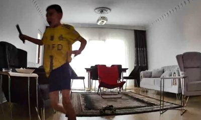 Depreme yalnız yakalanan çocuğun yaşadığı korku kameralara yansıdı(Video Haber)