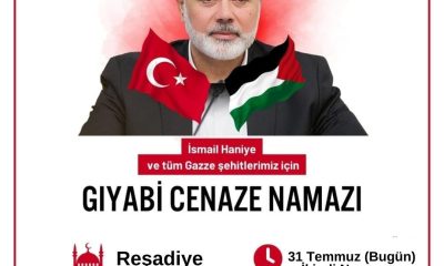 İsmail Heniye için Eskişehir’de gıyabi cenaze namazı kılınacak