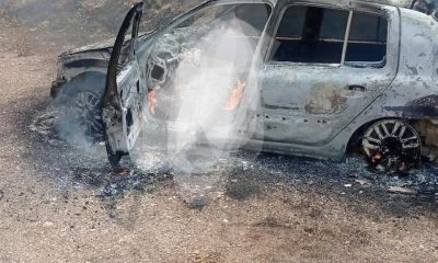 Yanan araçta bulunan  kişi yaşamını yitirdi