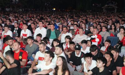 Milli maç heyecanı Tepebaşı’nda yaşandı
