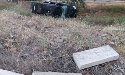 Şarampole devrilen hafif ticari araçta 7 kişi yaralandı