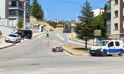 Tavşanlı’da motosiklet ile kamyonet çarpıştı : 1  yaralı