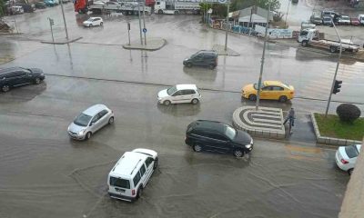 Kuvvetli sağanak yağış Bozüyük’te etkisini gösterdi