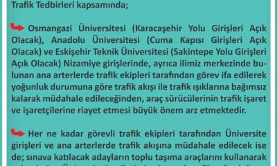 İl Emniyet Müdürlüğü KPSS sınavı trafik tedbirleri kapsamında duyuru paylaştı