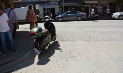 Otomobil ile motosiklet çarpıştı, 1 kişi yaralandı