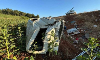 Bilecik’te şarampole uçan araç içinde bulunan 3 kişi yaralandı