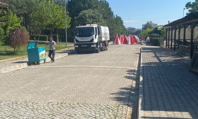 Gediz’de festival alanı temizleniyor
