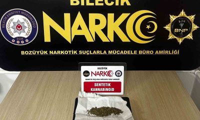 Bilecik’te yakalanan şüphelinin üzerinde uyuşturucu madde ele geçirildi