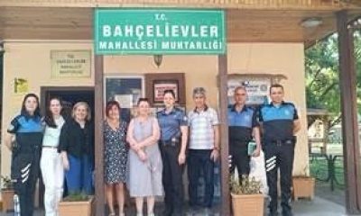 Polis ekipleri, muhtarlarla toplantı gerçekleştirdi
