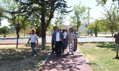 İnönü’de parklardaki çalışmalar devam ediyor