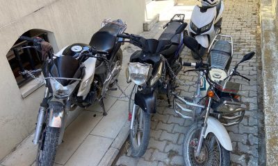 Polis ekipleri çalıntı motosikletler üzerine uygulama yaptı