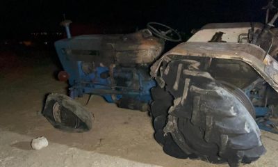 Eskişehir’de samanlık yangını: 2 bin balya saman ve 1 traktör küle döndü
