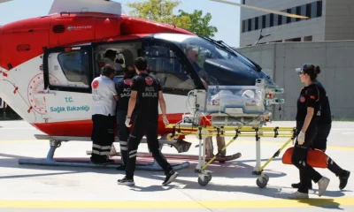 Devletimiz Çok  büyük dedirten Olay Solunum sıkıntısı çeken 4 buçuk aylık prematüre bebek helikopterle Eskişehir’e getirildi