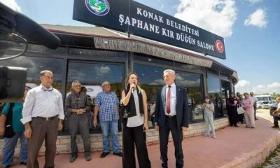Şaphane’deki düğün salonunu AK Parti yaptı, CHP’li Konak Belediyesi’nin ismi verildi