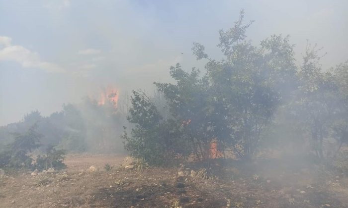 Han’da çıkan yangın büyümeden söndürüldü