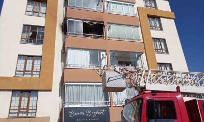 Bozüyük’te bir apartman dairesinde yangın çıktı