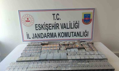 Otobüsle Eskişehir’e kaçak sigara sokmaya çalışan şahıs yakalandı