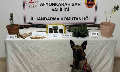 Afyonkarahisar’da jandarma uyuşturucu madde ele geçirdi