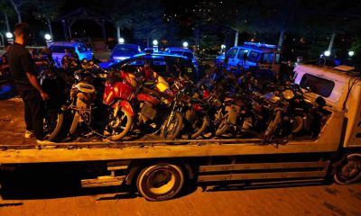 Bolvadin’de 33 motosiklet trafikten men edildi