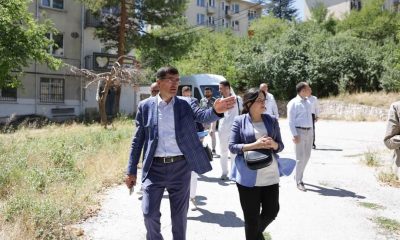 Başkan Kahveci Azot Evlerinde incelemelerde bulundu