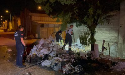 Alkollü şahsın çıkarttığı yangın büyümeden söndürüldü