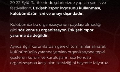 Eskişehirspor’dan logolarını izinsiz kullanan organizasyona tepki