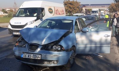Eskişehir’de 3 aracın karıştığı zincirleme kazada 1 kişi yaralandı
