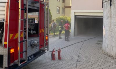 Bozüyük’te market deposunda çıkan  yangın korkuttu