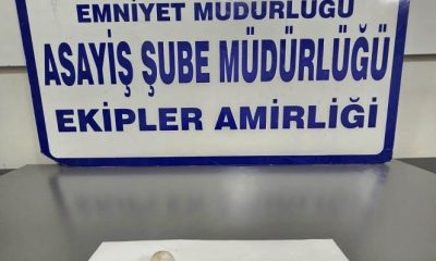 Kütahya’da uyuşturucuyla yakalanan şüpheli gözaltına alındı
