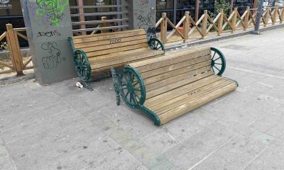 Tepebaşı’ndaki bank vandalların hedefi oldu