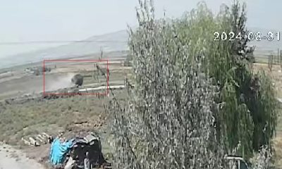 1 kişinin öldüğü 2 kişinin de yaralandığı minibüs kazası güvenlik kamerasında